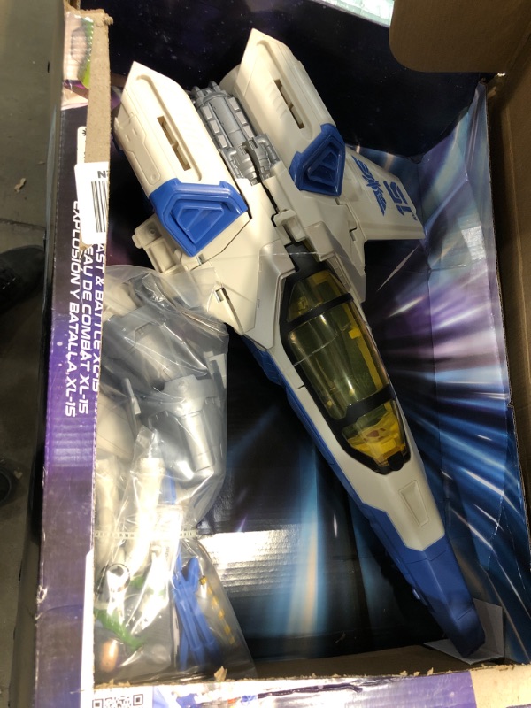 Photo 2 of Disney and Pixar Lightyear Toys, XL-15 Spaceship Vehicle with Buzz Lightyear Action Figure and Projectiles, Blast and Battle Pack????
