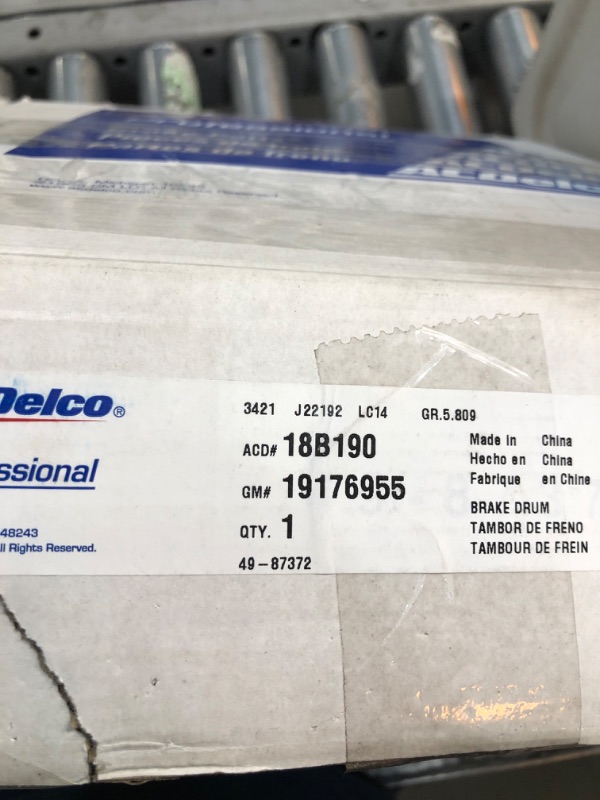 Photo 3 of ACDelco Brake Drum, Professional - Rear
