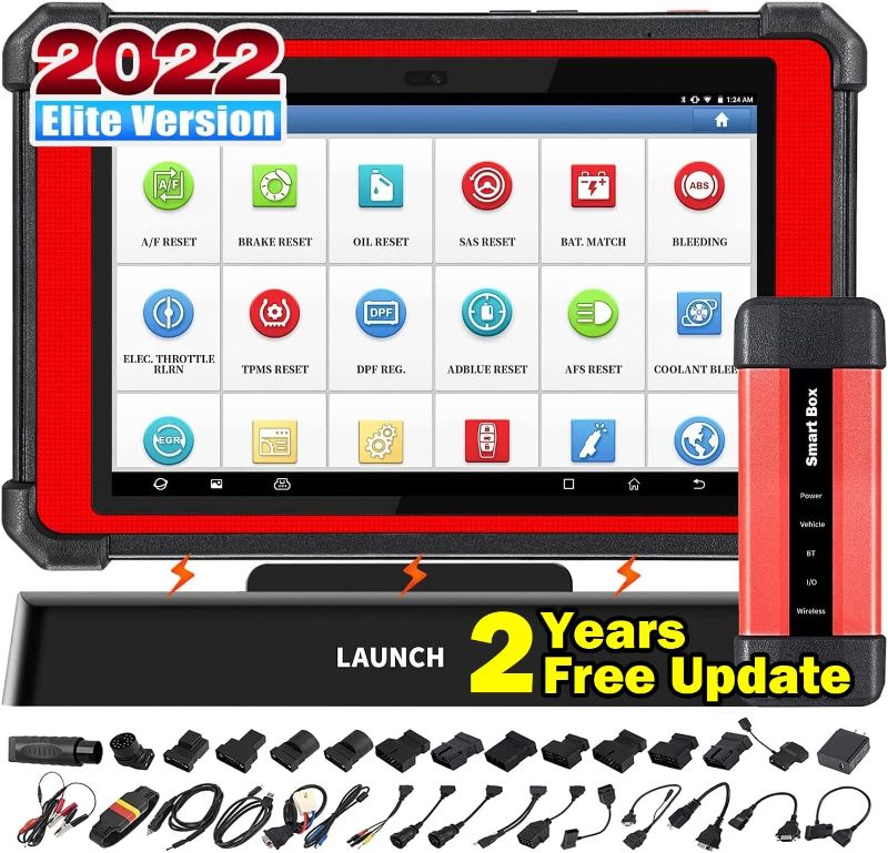 Photo 1 of 2022 New LAUNCH X431 PAD V ECU Online Programming & Coding,J2534 Programming Automotive Scan Tool,Topology Map,Full System Diagnostic Tool,Full Bi-Directional Control,Full Reset Functions,2 Yrs Update
