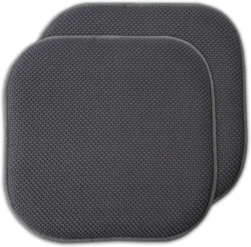Photo 1 of 2 Pack Memory Foam Honeycomb Nonslip Back 16" x 16" Chair/Seat Cushion Pad
