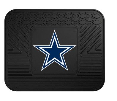 Photo 1 of 14" x 17" Black NFL Dallas Cowboys Rear Car Seat Utility Mat
