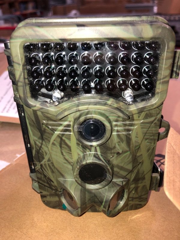 Photo 2 of Vikeri 4K 32MP Trail Camera, Game Camera with Night Vision 0.1 Trigger Time Motion Activated 120°Wide Camera Lens, IP66 Hunting Camera with 40pcs No Glow Infrared LEDs 2.4''LCD for Wildlife Monitoring
