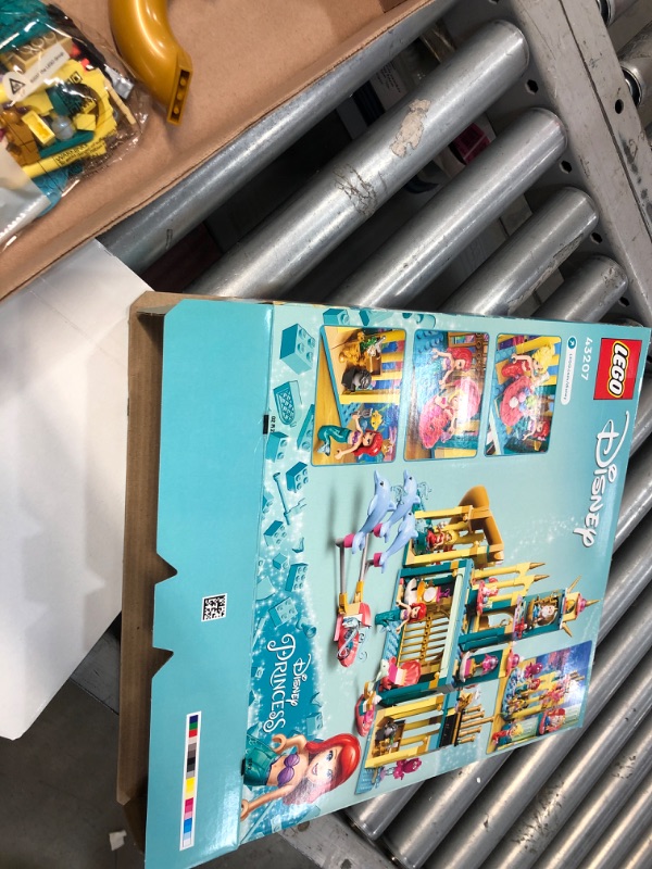 Photo 4 of **missing parts** LEGO Disney Princess Ariel's Underwater Palace 43207 Building Toy Set for Kids, Girls, and Boys Ages 6+ (498 Pieces)
