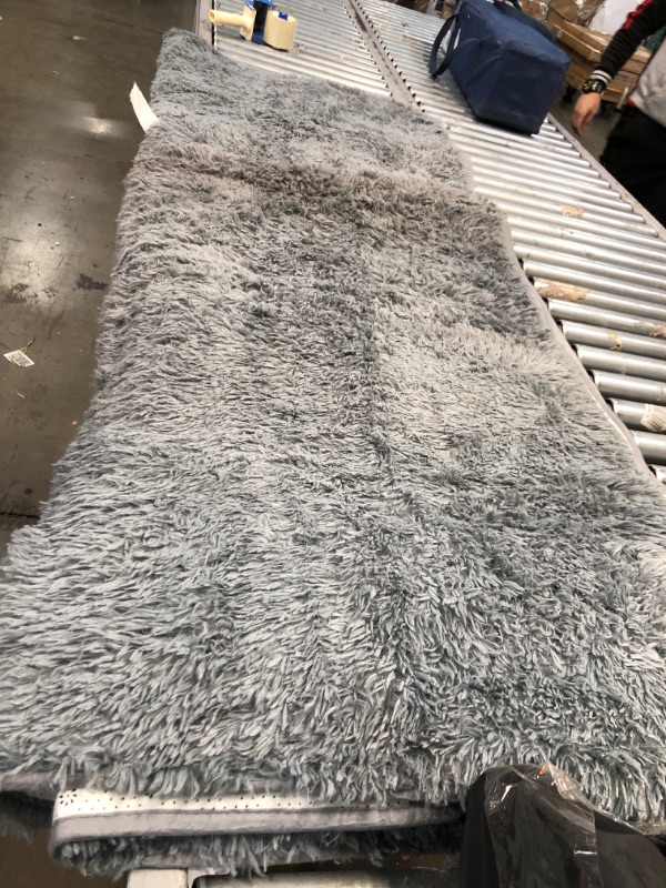 Photo 1 of 5'10" x 7' grey fury rug