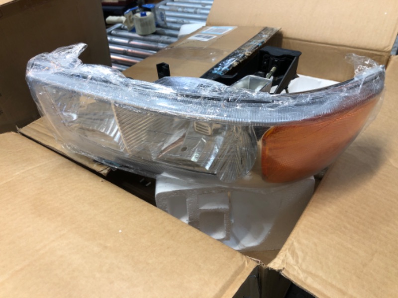 Photo 2 of **SIMILAR TO STOCK PHOTO** 1999-2002 Chevrolet Silverado 1500 - Driver and Passenger Side Headlight Kit, With bulb(s), Halogen, Clear Lens, includes Headlights and Parking Lights
