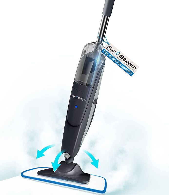 Photo 1 of **MISSING PARTS** PurSteam Steam Mop Cleaner, Steam Mops for Floor Cleaning - Hardwood/Tiles/Vinyl/Carpet/Marble - Steam Cleaner for Kitchen, Garment, Clothes -...
