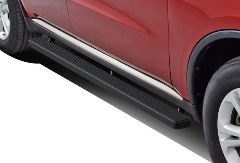 Photo 1 of **MISSING HARDWARE** APS IBDZ5747 Black 4" Running Board Side Step (iBoard Third Generation, for Selected Dodge Durango, Aluminum)
