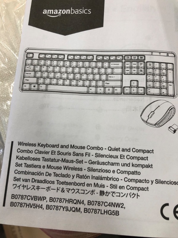 Photo 4 of 
Wireless Keyboard and Mouse, Silent Mouse and Full Size Ergonomic Keyboard with Number Pad and 2.4G USB Receiver, Deeliva Plug and Play Combo f