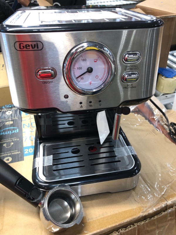 Photo 4 of 
Barsetto Espresso Machines 15 Bar Cappuccino Machine with Adjustable Milk Frother for Espresso, Latte and Mocha, 1.5L Removable Water Tank and Double...