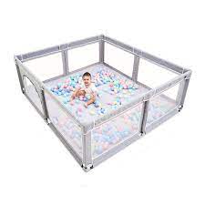 Photo 1 of Baby Playpen, Playpens for Babies, Playpen for Toddlers,Kids Safety Play Center Yard with gate, Sturdy Safety Baby Fence Play Area 