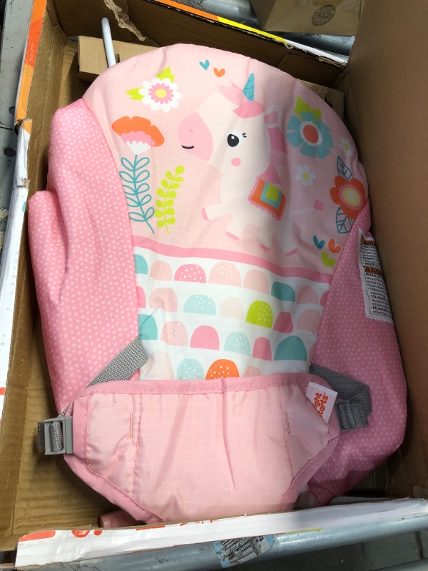 Photo 2 of Bright Starts Fanciful Fantasy Unicorn Vibrating Baby Bouncer