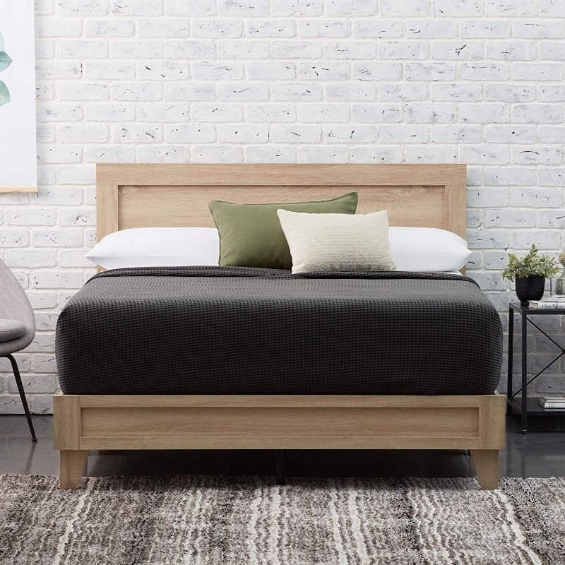 Photo 1 of **PARTS ONLY*- Edenbrook Delta?California King Bed Frame with Headboard – Wood Platform Bed Frame - Wood Slat Support- No Box Spring Needed - Compatible with All Mattress Types - Golden Maple
