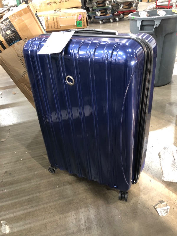 Photo 2 of DELSEY Paris Helium Aero Hardside Expandable Luggage with Spinner Wheels, Blue Cobalt, Checked-Large 29 Inch
