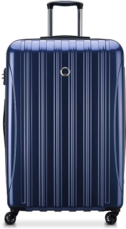 Photo 1 of DELSEY Paris Helium Aero Hardside Expandable Luggage with Spinner Wheels, Blue Cobalt, Checked-Large 29 Inch
