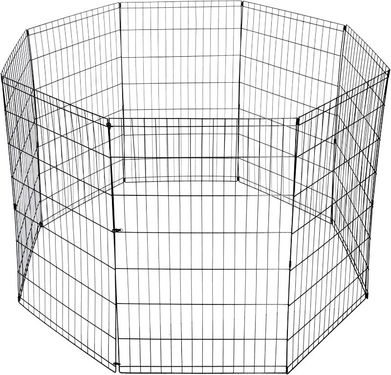 Photo 1 of 42" puppy Playpen Pet Playpen for Small Dogs, Dog Fence Exercise Pen Foldable Dog Crate