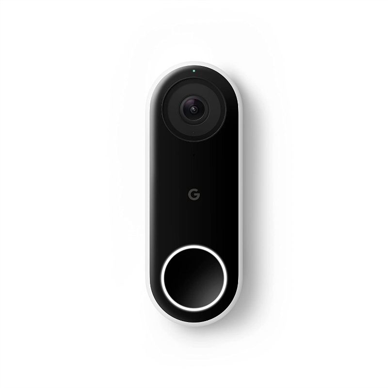 Photo 1 of Google Nest Doorbell (Wired) - Formerly Nest Hello - Video Doorbell with 24/7 Streaming - Smart Doorbell Camera for Home with HDR Video, HD Talk and Listen, Night Vision, and Person Alerts
