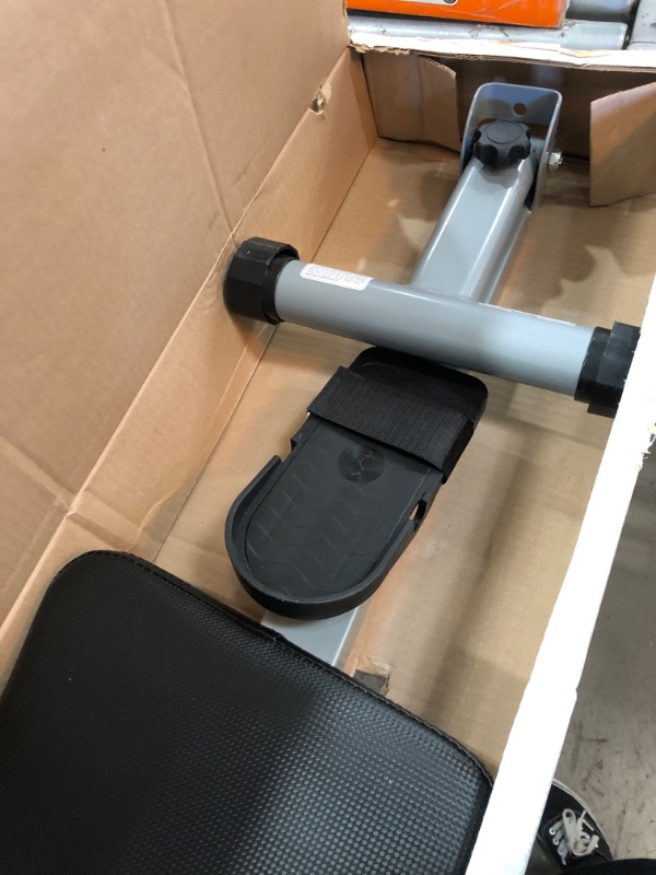 Photo 4 of *parts only* Sunny Health & Fitness SF-RW1205 Rowing Machine Rower with 12 Level Adjustable Resistance, Digital Monitor and 220 LB Max Weight
