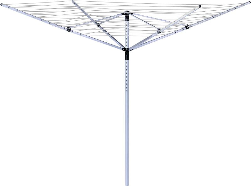 Photo 1 of Honey-Can-Do Outdoor Umbrella Dryer, Aluminum 165ft DRY-09068 Silver
