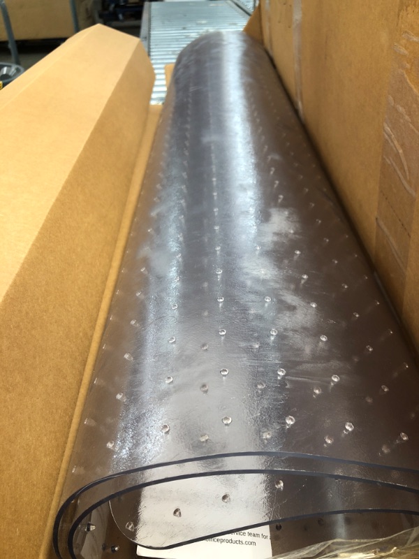Photo 1 of Resilia - Black Deluxe Plastic Carpet Runner - Extra Thick, Heavy, and Wide (48 Inches Wide x 6 Feet Long)
