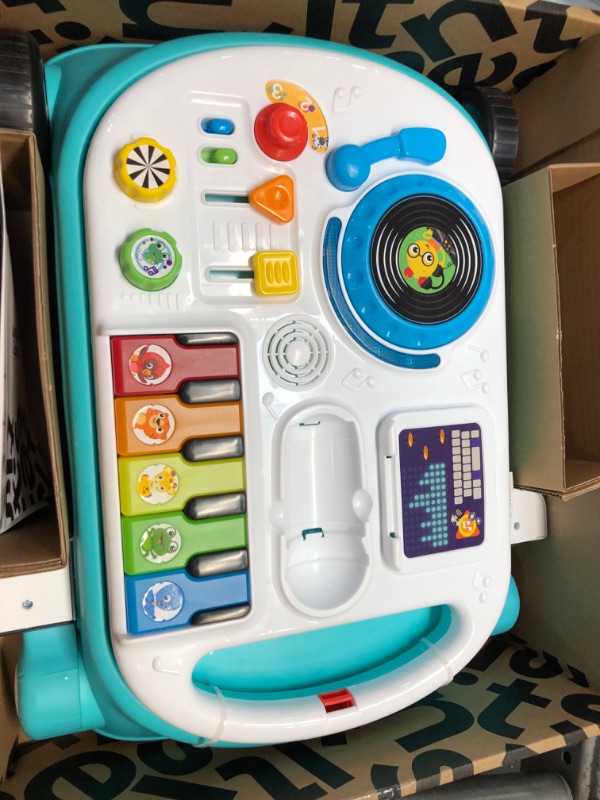 Photo 3 of Baby Einstein Musical Mix ‘N Roll 4-in-1 Push Walker, Activity Center, Toddler Table and Floor -Toy for 6 Months+, Blue
