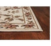 Photo 1 of 24"x72" brown white patterned runner carpet Verveine Power Loom Performance Ivory Rug
By August Grove®