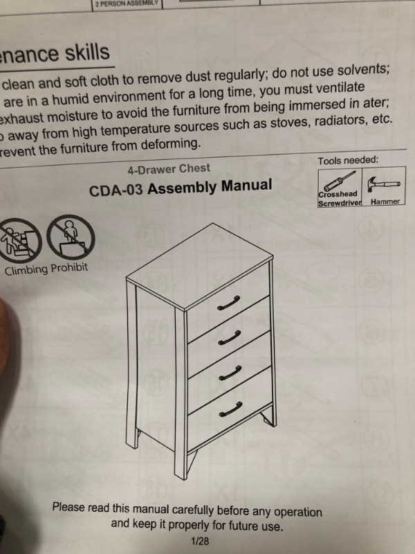 Photo 1 of Summit Station 4 Drawer Chest - WHITE

