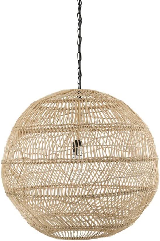 Photo 1 of AoAobs Globe Light Fixtures Island,Hand-Woven Bamboo Pendant Lamp,Basket Basket Lighting,Wicker Chandelier,Rattan Pendant Weave Lamp-45x45cm
