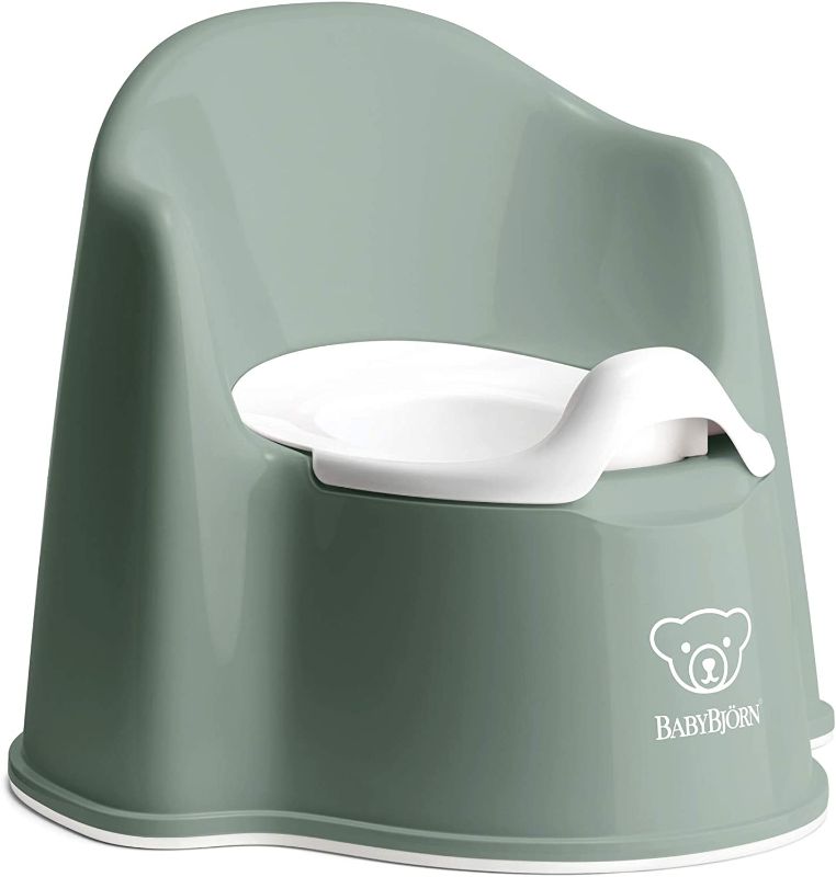 Photo 1 of BabyBjörn Potty Chair, Deep Green/White
