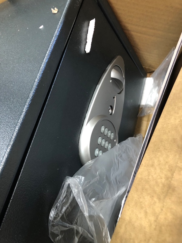 Photo 1 of SentrySafe Security Safe with Digital Keypad Lock, Steel Safe with Interior Lining and Bolt Down Kit, 1.18 Cubic Feet, 10.6 x 16.9 x 14.6 Inches, X125
