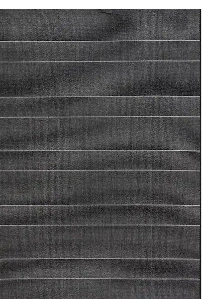 Photo 1 of Alaina Casual Stripes Black 6 ft. x 9 ft. Indoor/Outdoor Area Rug
