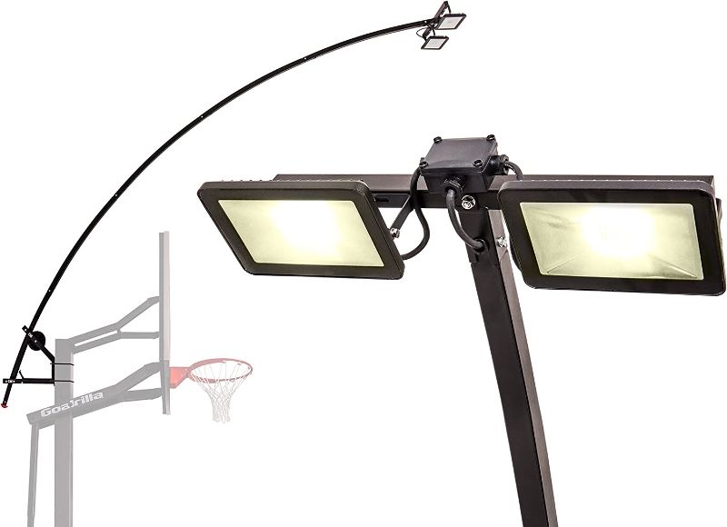 Photo 1 of Goalrilla LED Basketball Hoop Light Illuminates backboard, Rim, and Court and Fits All Goalrilla and Other In-Ground Hoops
