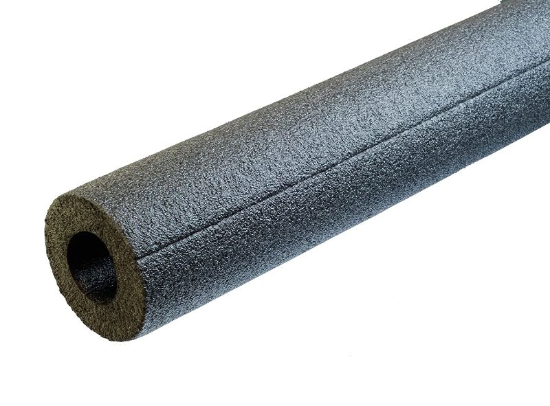 Photo 1 of 25pk Tubolit DGT07834S 7/8" x 3/4" Semi Slit Foam Pipe Insulation - 150 Lineal Feet/Carton, Polyethylene
