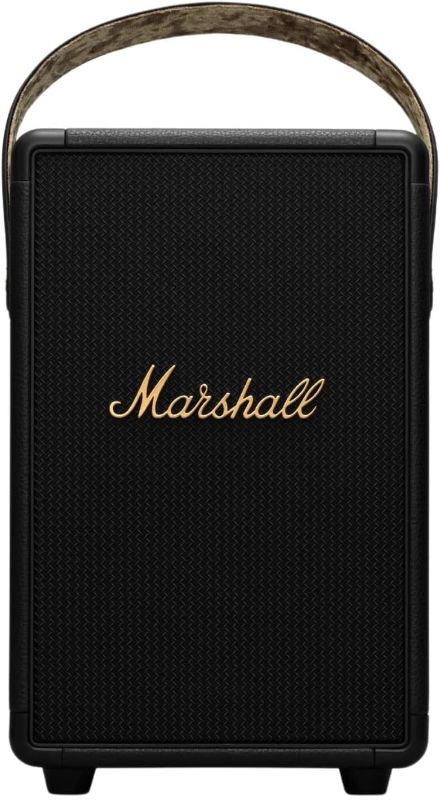 Photo 1 of Marshall Tufton Bluetooth Speaker, Black & Brass
