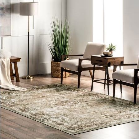 Photo 1 of Amber Lewis x Loloi Georgie Collection GER-02 Ocean / Sand 4X6" Area Rug
