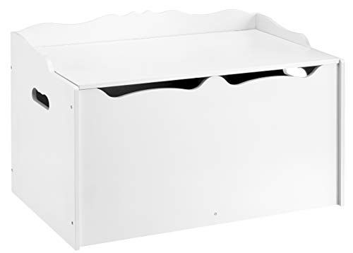 Photo 1 of Amazon Basics Wooden Kids' Toy Box Storage & Organization, White
