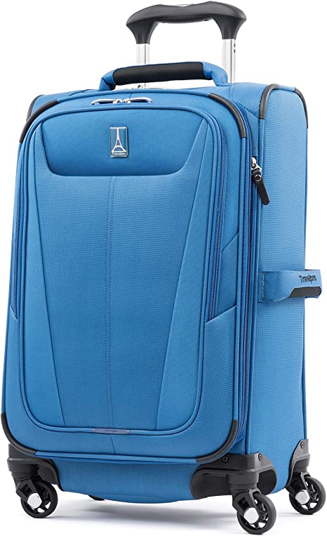 Photo 1 of Travelpro Maxlite 5 Softside Expandable Luggage with 4 Spinner Wheels, Lightweight Suitcase, Men and Women, Azure Blue, Carry-On 21-Inch
