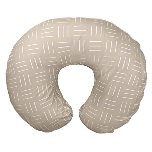 Photo 1 of Boppy Organic Nursing Pillow and Positioner | Sand Criss Cross | Breastfeeding, Bottle Feeding, Baby Support | with Organic Cotton Cover | Awake-Time
