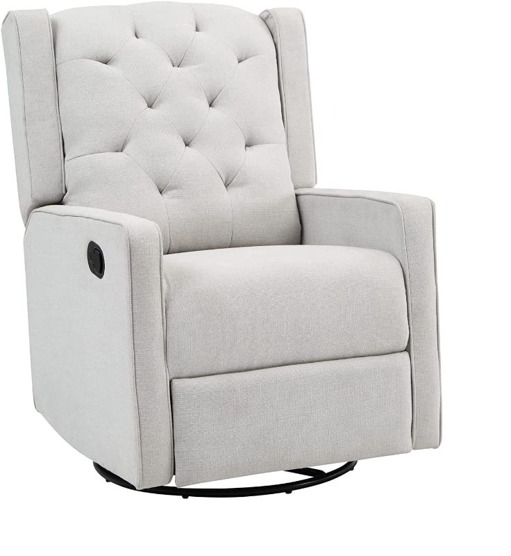 Photo 1 of AFG International Products AFG Baby Furniture Ava Swivel Glider Recliner With Gray Finish GR717G