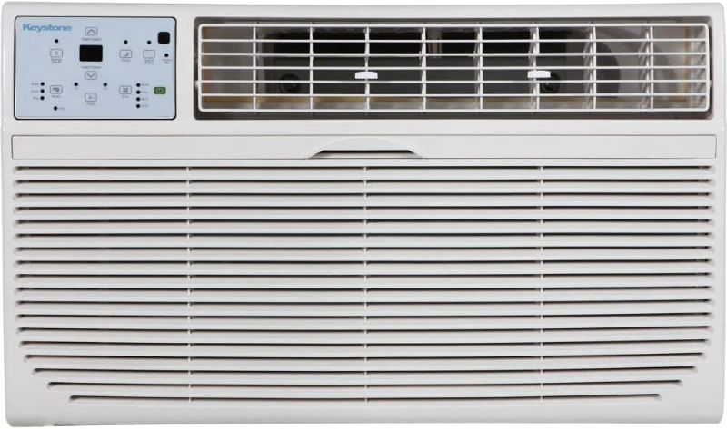 Photo 1 of KEYSTONE 12,000 BTU 115V Through-The-Wall Air Conditioner | Energy Star | Follow Me LCD Remote Control | Dehumidifier | Sleep Mode | 24H Timer | AC for Rooms up to 550 Sq. Ft. | KSTAT12-1C
