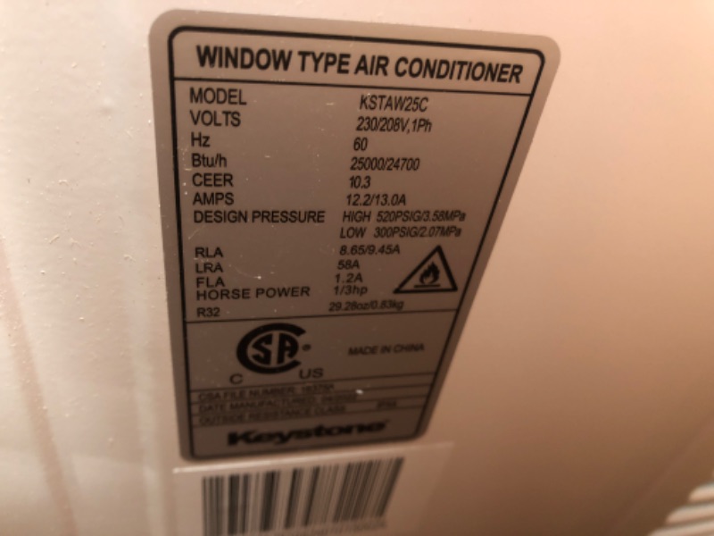 Photo 6 of KEYSTONE 12,000 BTU 115V Through-The-Wall Air Conditioner | Energy Star | Follow Me LCD Remote Control | Dehumidifier | Sleep Mode | 24H Timer | AC for Rooms up to 550 Sq. Ft. | KSTAT12-1C
