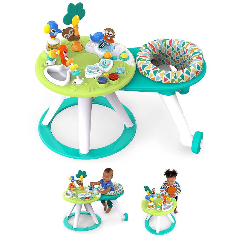 Photo 1 of Bright Starts Around We Go 2-in-1 Walk-Around Baby Activity Center & Table, Tropic Cool, Ages 6 Months+
