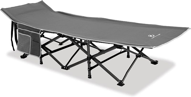 Photo 1 of 
ALPHA CAMP Oversized Camping Cot Sleeping Bed Folding Steel Frame Portable with Carry Bag