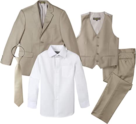 Photo 1 of Spring Notion Big Boys' Two-Button 5-Piece Suit Set- size 4t