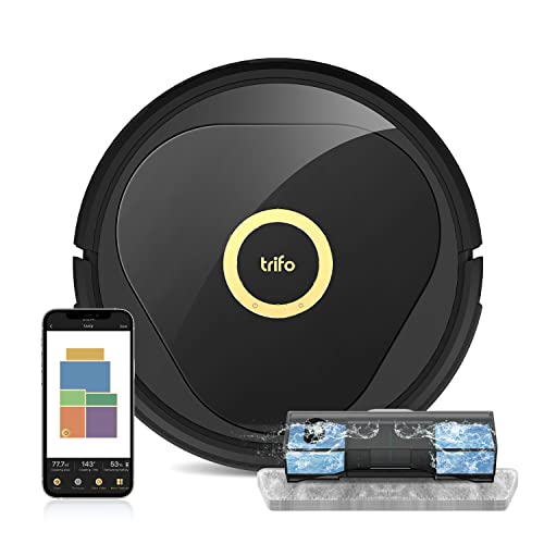 Photo 1 of Trifo Robot Vacuum and Mop Combo, 4000Pa Suction Robot Vacuum Cleaner, AI Obstacle Avoidance, App Control Smart Mapping, WiFi Compatible with Alexa, P
