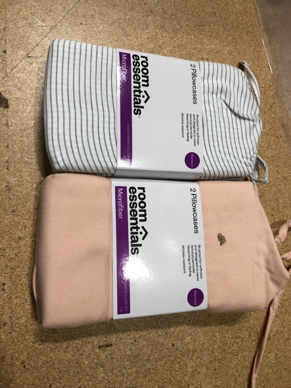 Photo 1 of 2 OF- Microfiber Solid Pillowcase Set - Room Essentials™- STANDARD
