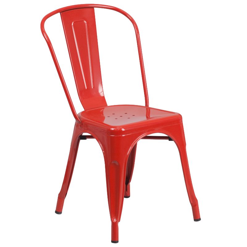 Photo 1 of 2-PACK
Flash Furniture Commercial Stackable Chair, Red
