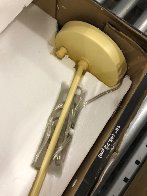 Photo 3 of *used, unable to test, no light bulb**
Globe Electric Emily 18 inch Matte Yellow Desk Lamp with Brass Accents, 52969