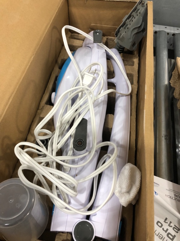 Photo 5 of **USED**
PurSteam Steam Mop Cleaner 10-in-1 with Convenient Detachable Handheld Unit, Laminate/Hardwood/Tiles/Carpet Kitchen - Garment - Clothes - Pet Friendly Steamer Whole House Multipurpose Use
