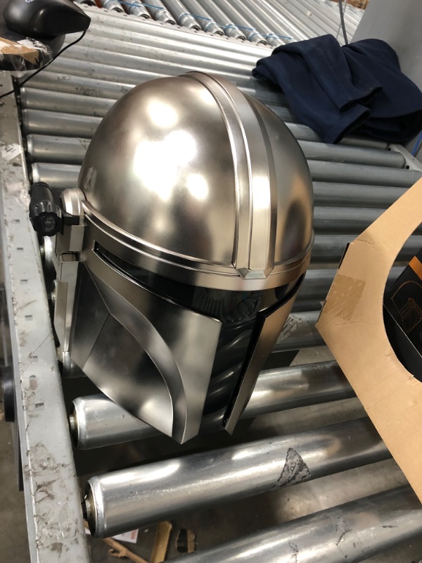 Photo 5 of //OPENED, NEEDS BATTERIES **
Mandalorian Black Series Adult Helmet
