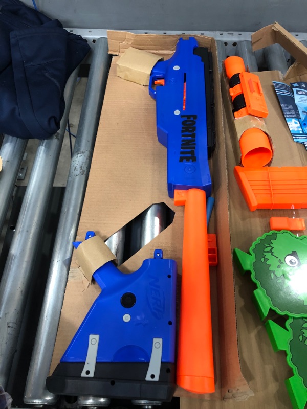 Photo 5 of **USED, MINOR DAMAGE**
NERF NERF Fortnite BASR-R Bolt Action Blaster -- Includes 3 Bush Targets, Removable Scope
